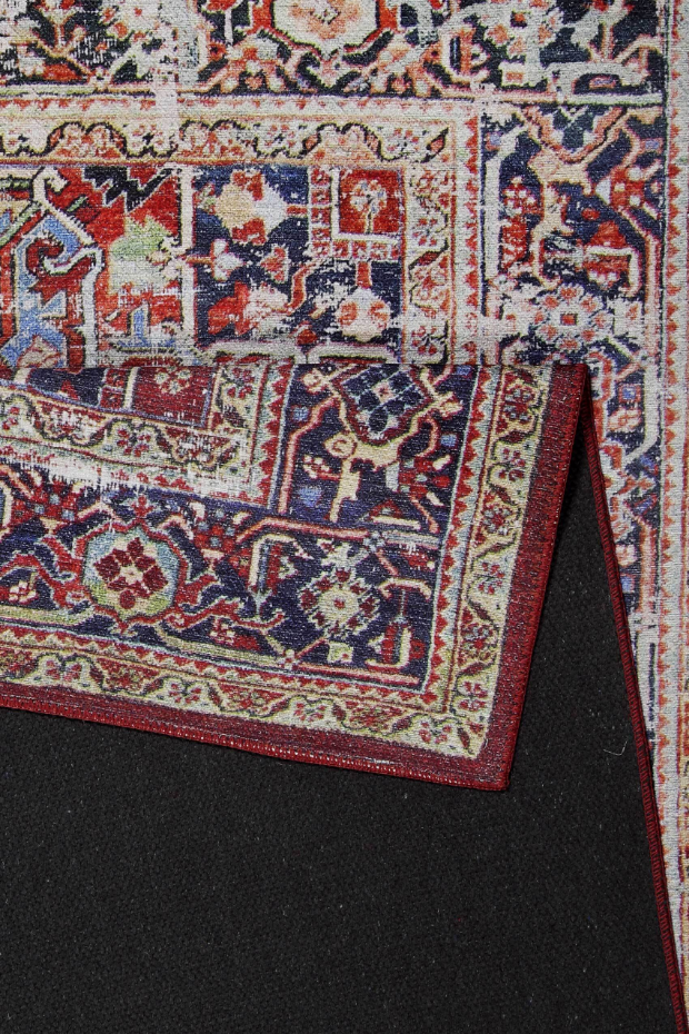 Tapis oriental effet vintage, tissé plat ,  COMO
