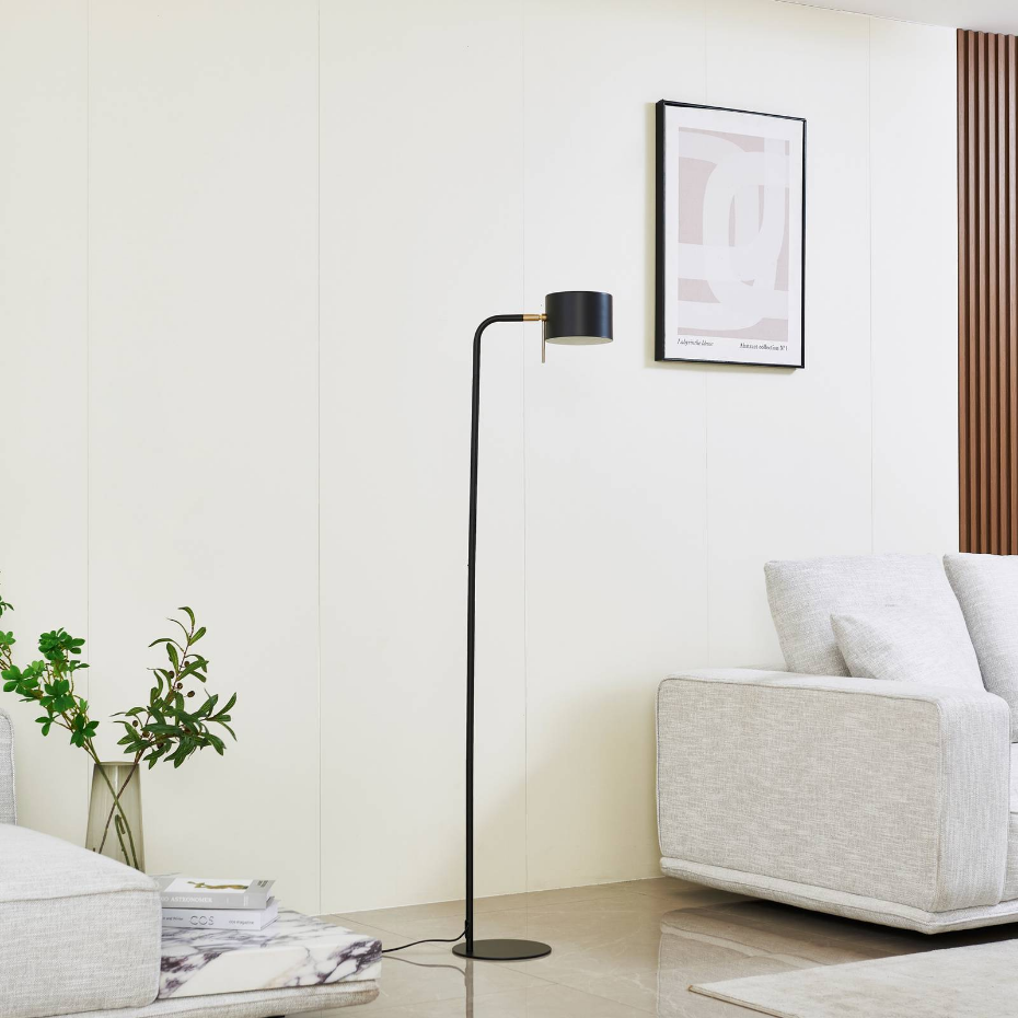 Lampadaire en métal moderne, Kaida