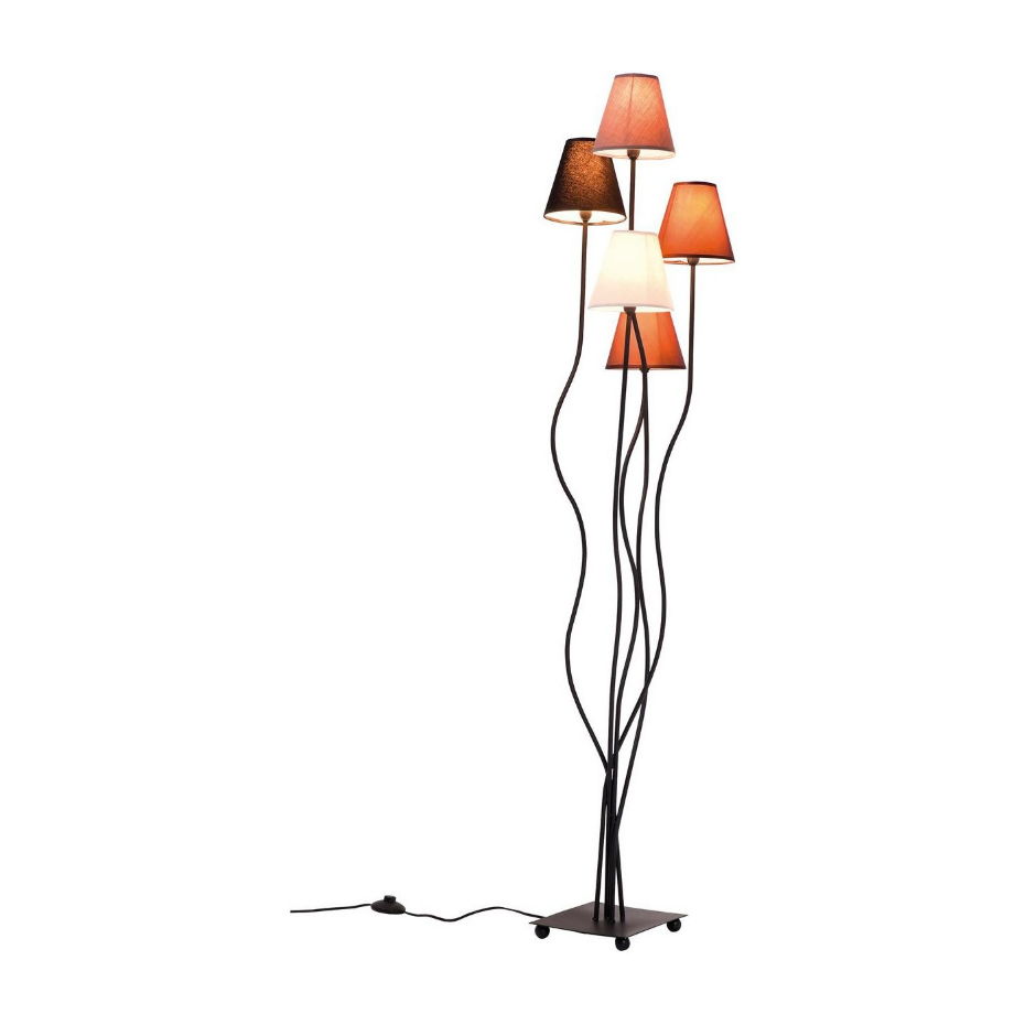 Lampadaire en acier et coton, FLEXIBLE
