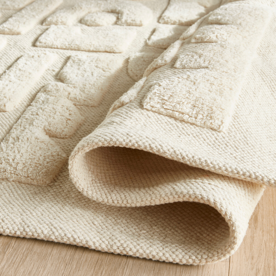 Tapis enfant motif géométrique coton bio, Podotak