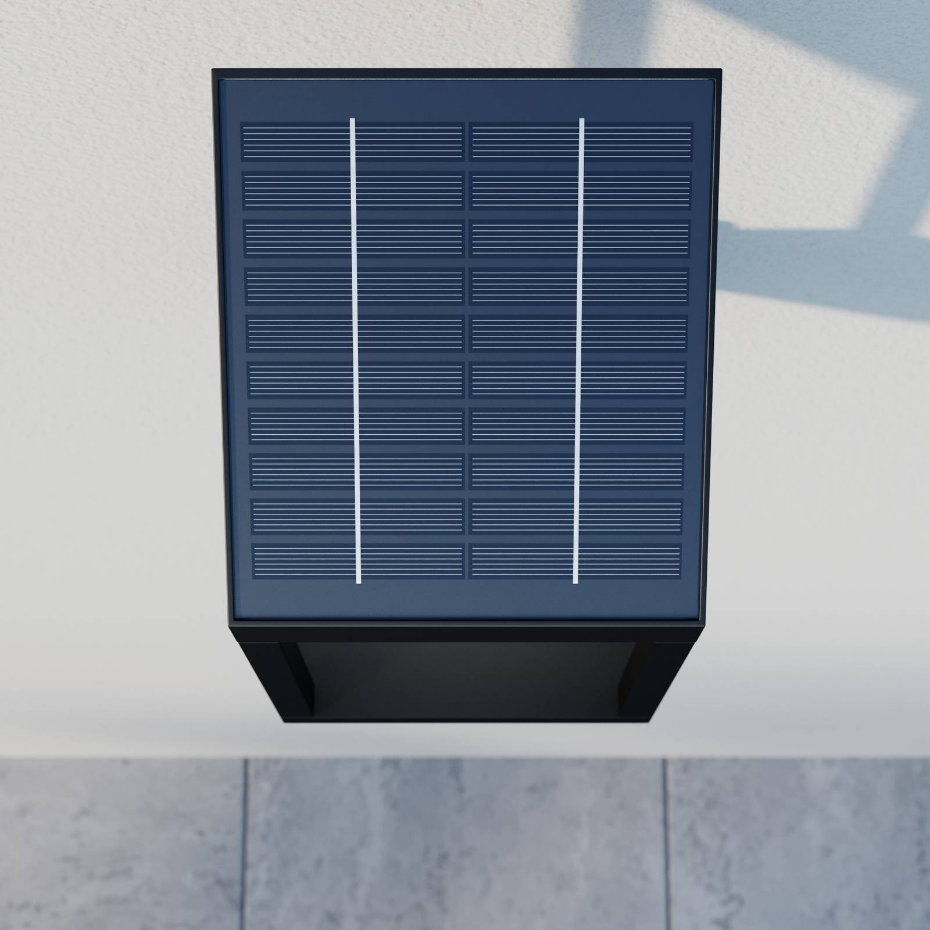 Lampe solaire extérieure en aluminiumLED