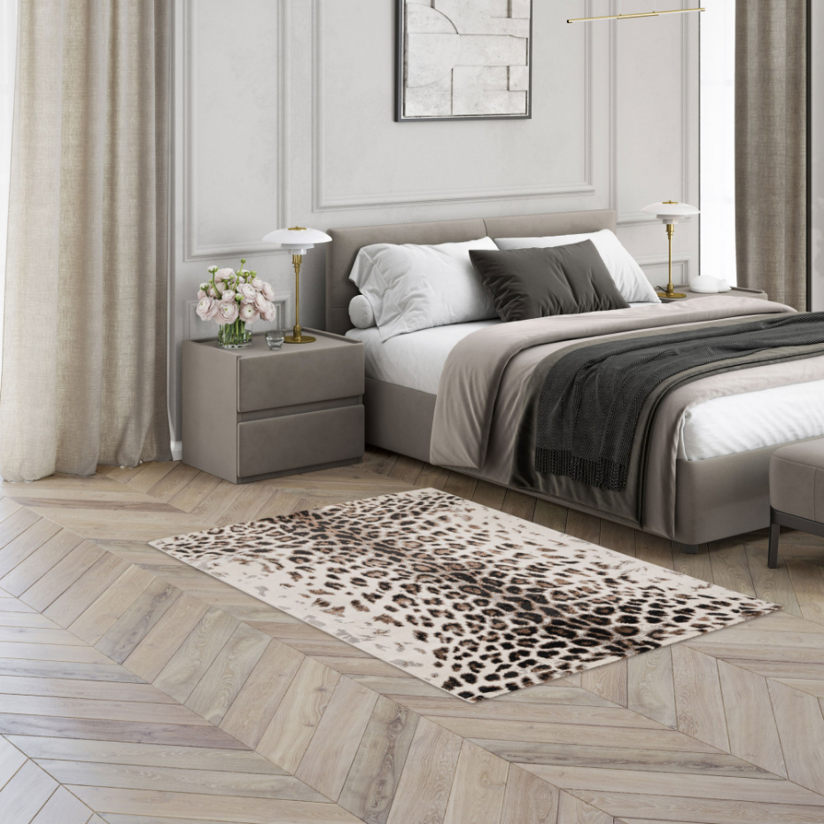 Tapis à motif léopard- LEPI