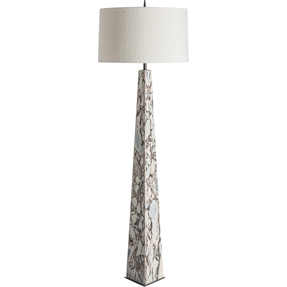 Lampadaire en marbre finition marbrée style art déco