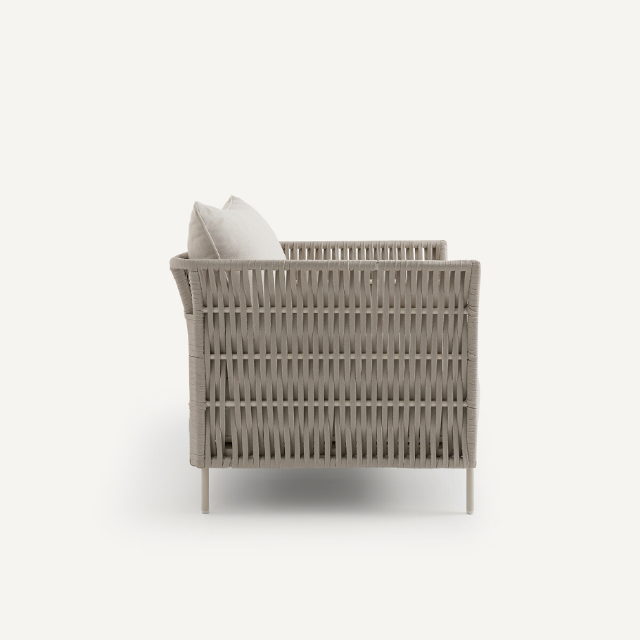 Fauteuil de jardin sangles tressées, Leandra