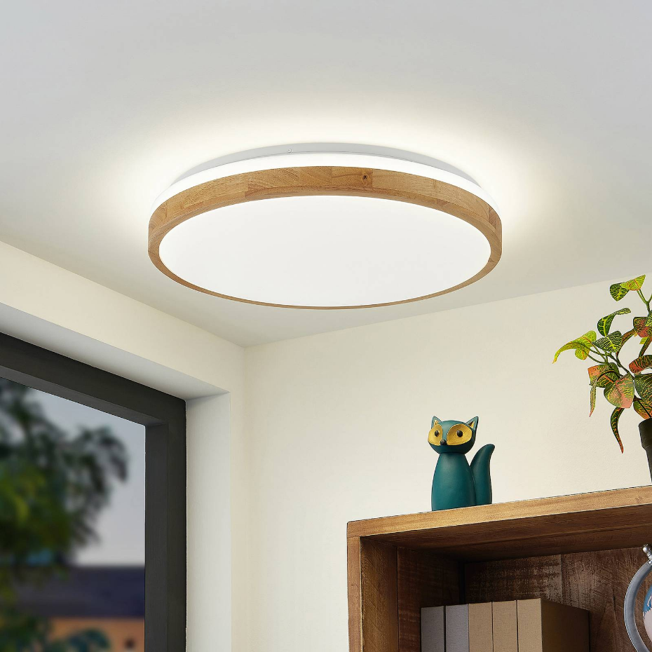Plafonnier en bois moderneLED, Emiva