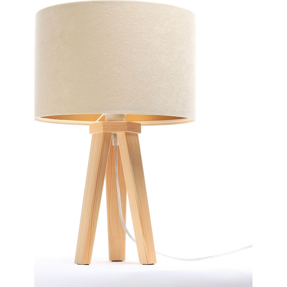 Lampe de chevet en bois Glamour