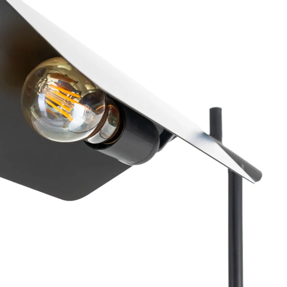 Lampadaire design de lecture en métal noir 45.5x25x156cm