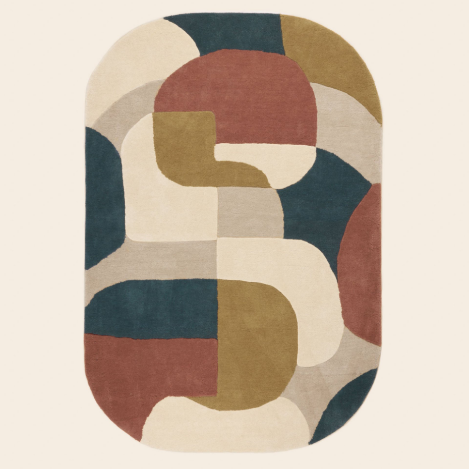 Tapis de sol en Laine à motifs graphiques  ANDREÏ