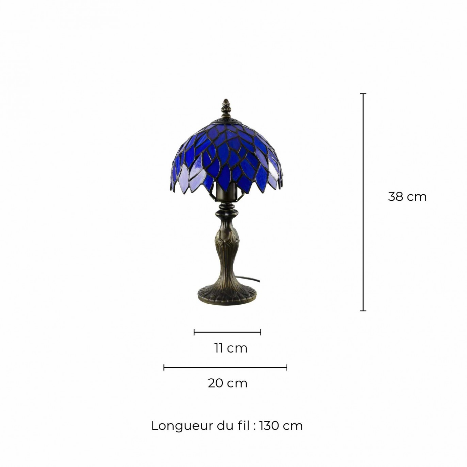Lampe à poser petit modèle en verre mosaïque, TIFFANY CAMILLE