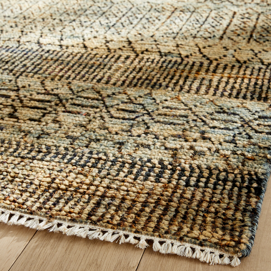 Tapis laine et soie Nagari