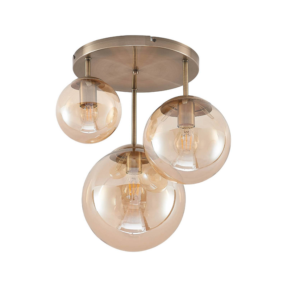 Plafonnier en verre moderne, Teeja