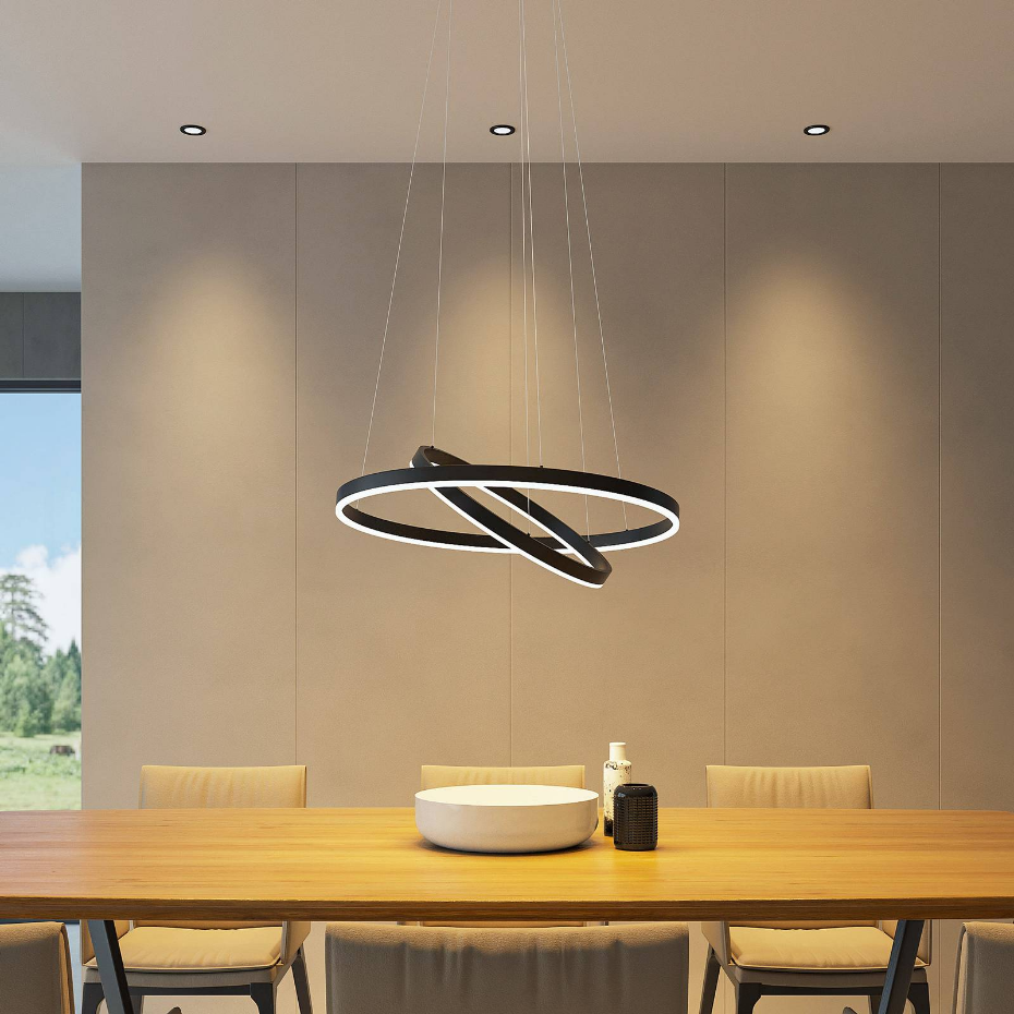 Suspension en métal moderneLED, Albiona