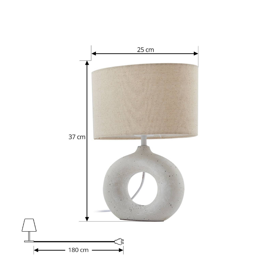 Lampe à poser en textile moderne, Kody
