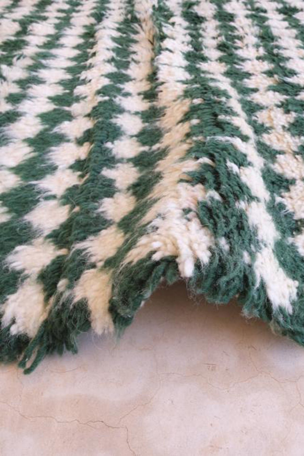 Tapis berbère à carreaux coloré pure laine - tapis sur mesure