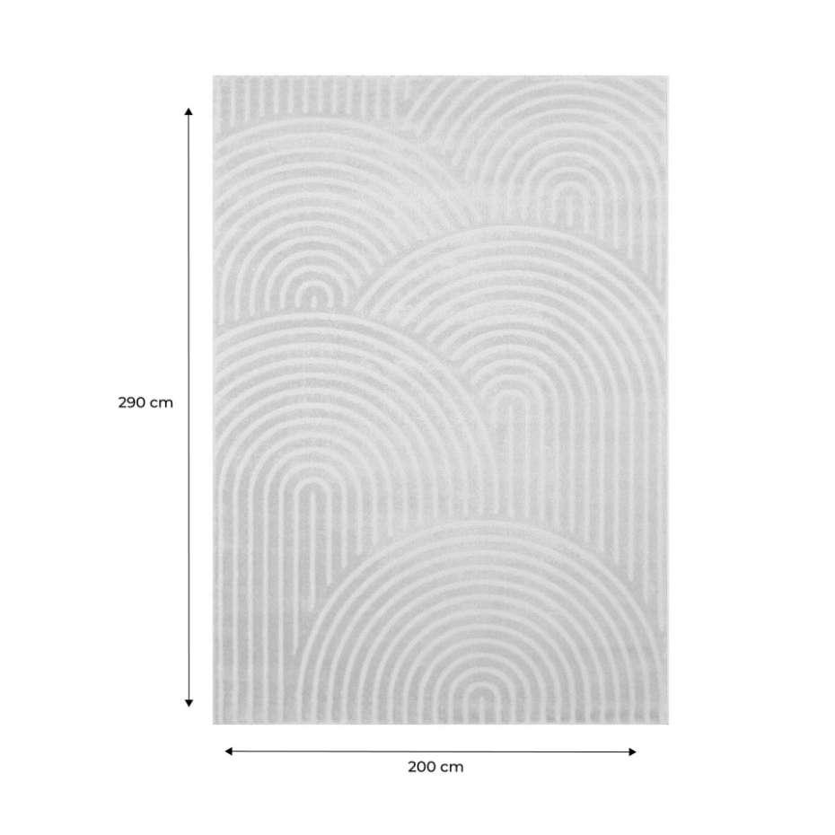 Tapis intérieur motif arches crème BRAD