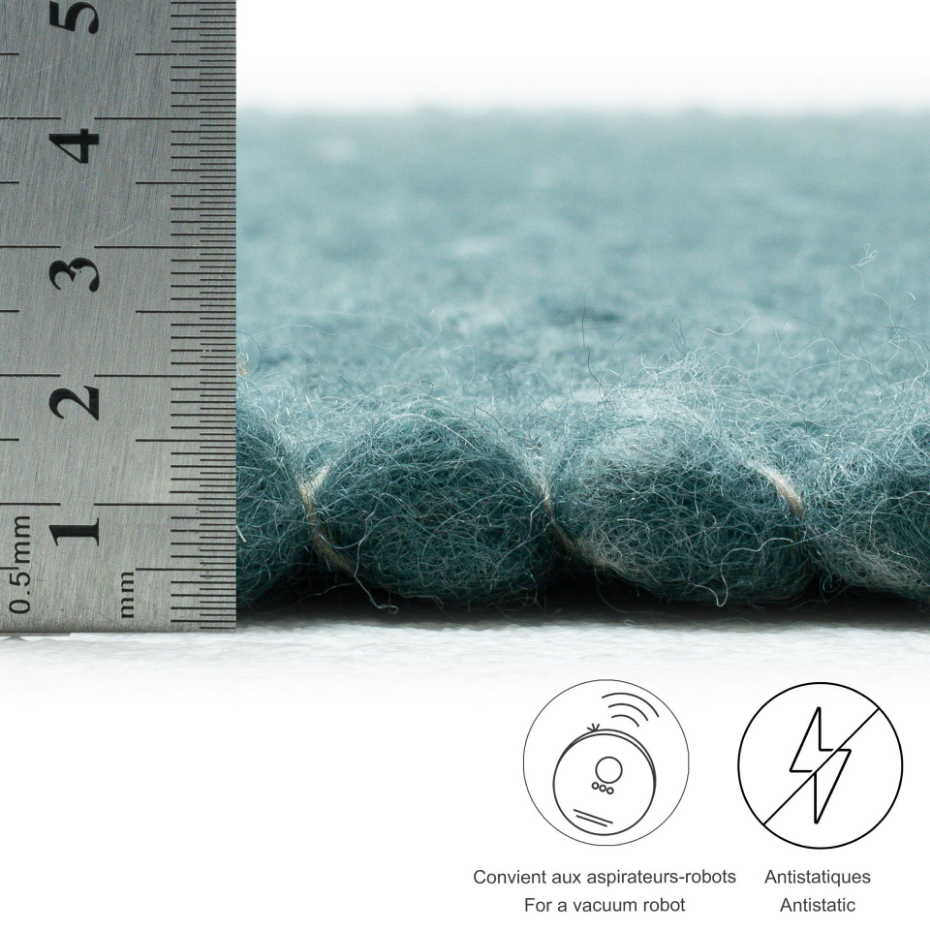 Tapis réversible en laine foulée tissé à la main aux couleurs vives - Alpen