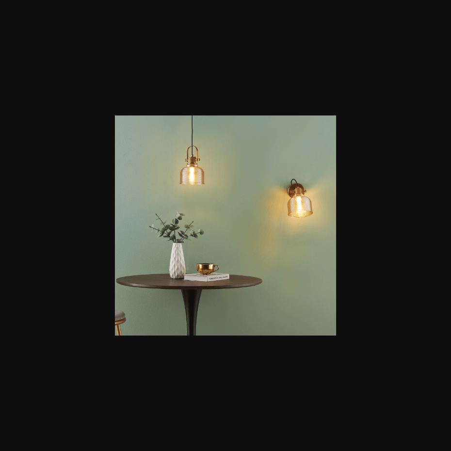 Suspension Design Vintage en Verre - VELA