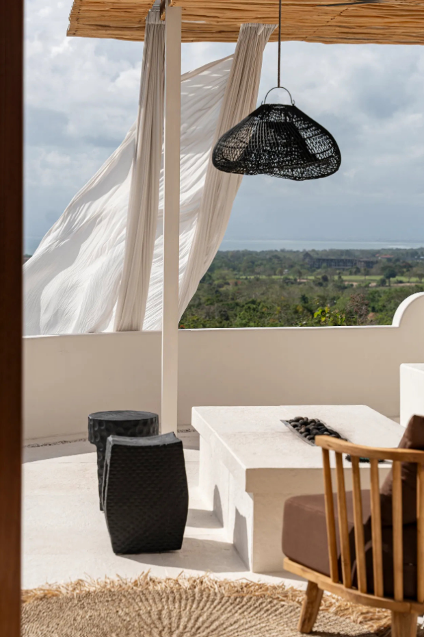 Suspension en rotin CLOUD