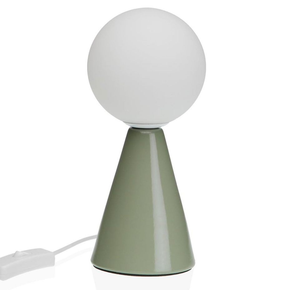 Lampe à poser en céramique verte 10x10x22.5cm