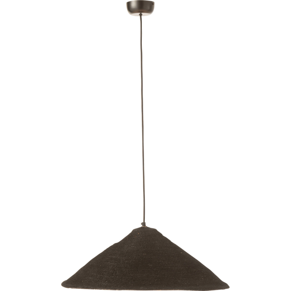 Lampe suspendue en rotin forme ronde