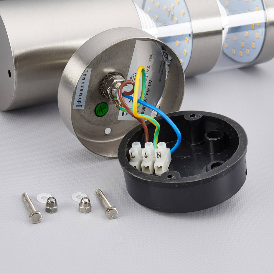 Applique extérieure en inox moderneLED