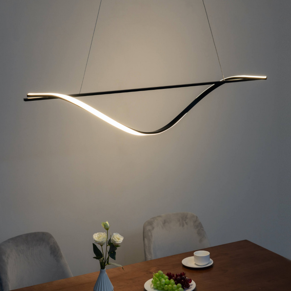 Suspension LED ondulée minimaliste - HILDA