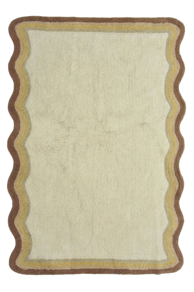Tapis enfant en coton BISCUIT
