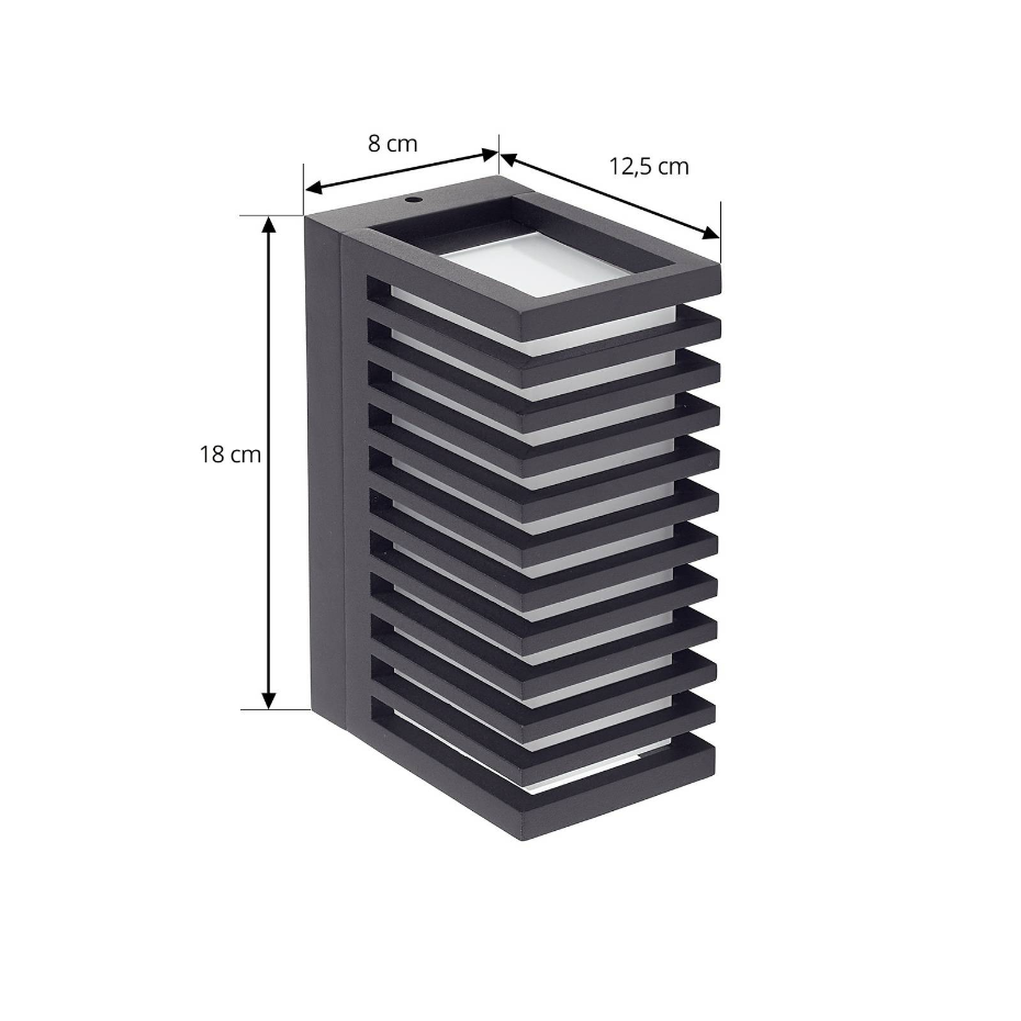 Applique extérieure en aluminium moderneLED