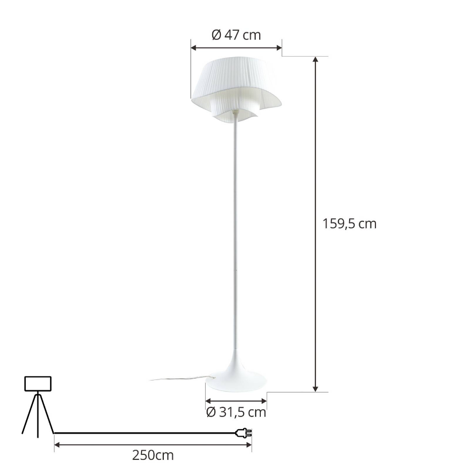Lampadaire en métal, Eryndor