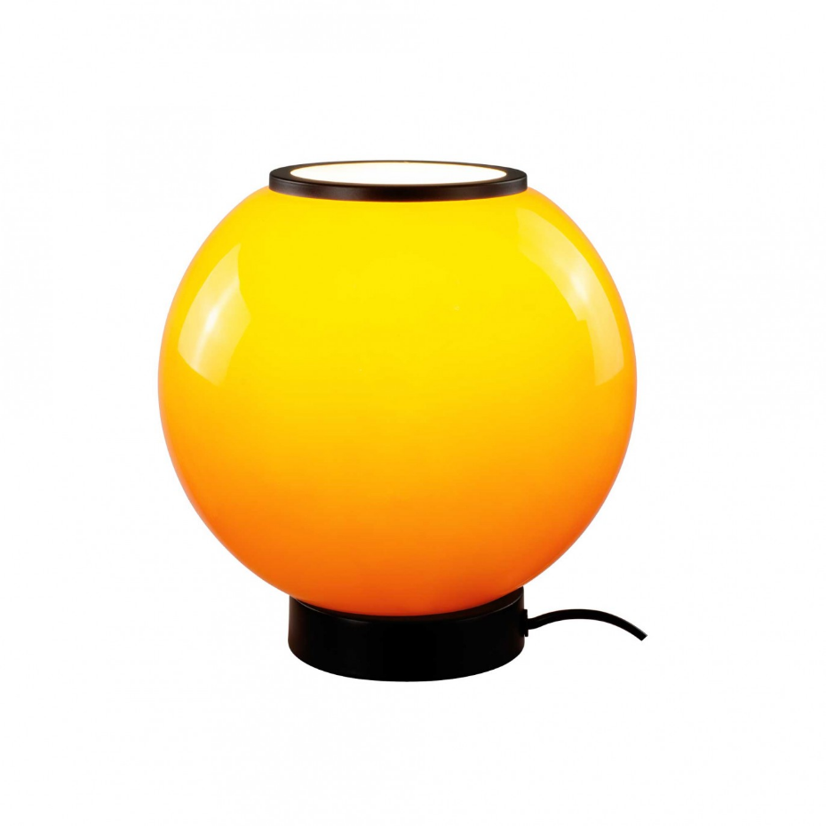Lampe à poser en verre & métal, SILEA