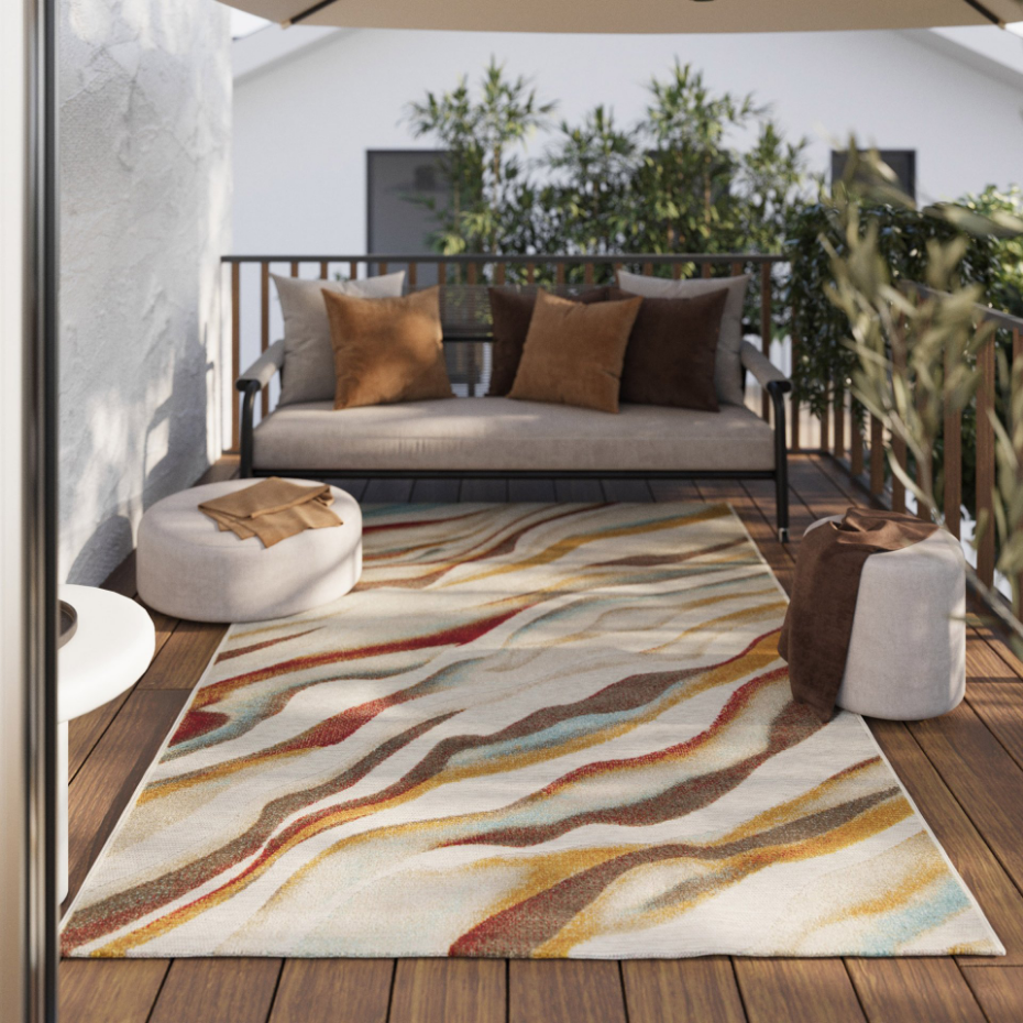 Tapis de couloir intérieur extérieur bohème ,  Creek