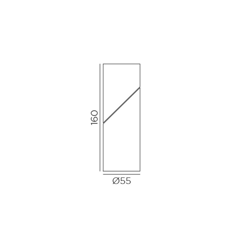 Spot Cylindrique Artiste Métal Blanc Orientable