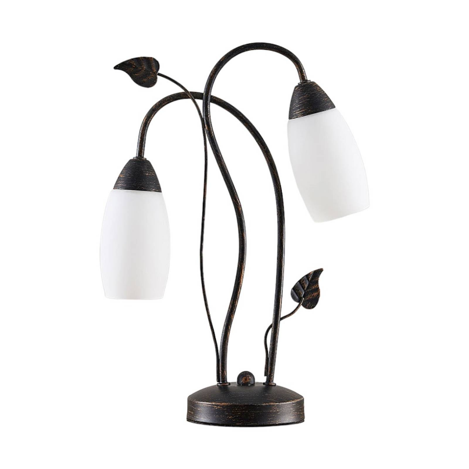 Lampe à poser en verre antique, Stefania