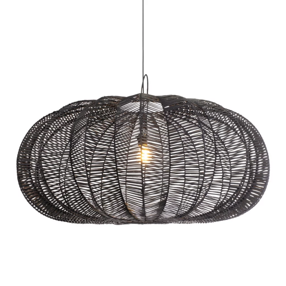 Suspension XL en rotin naturel FRUIT