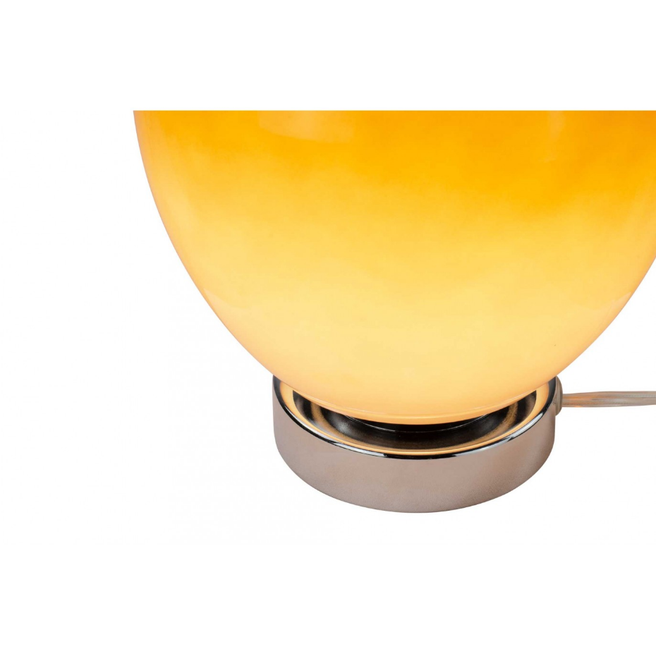 Lampe à poser en verre & métal, ELARIS