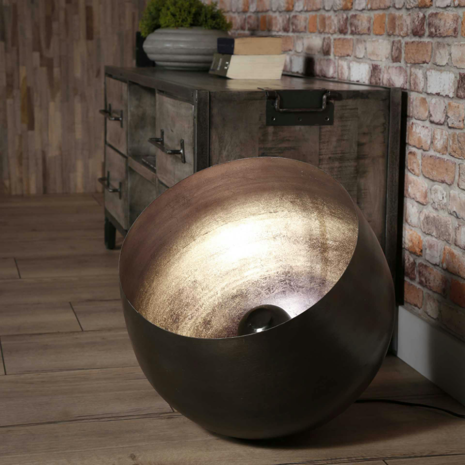 Lampe à poser industrielle cloche noire XL TRIBECA