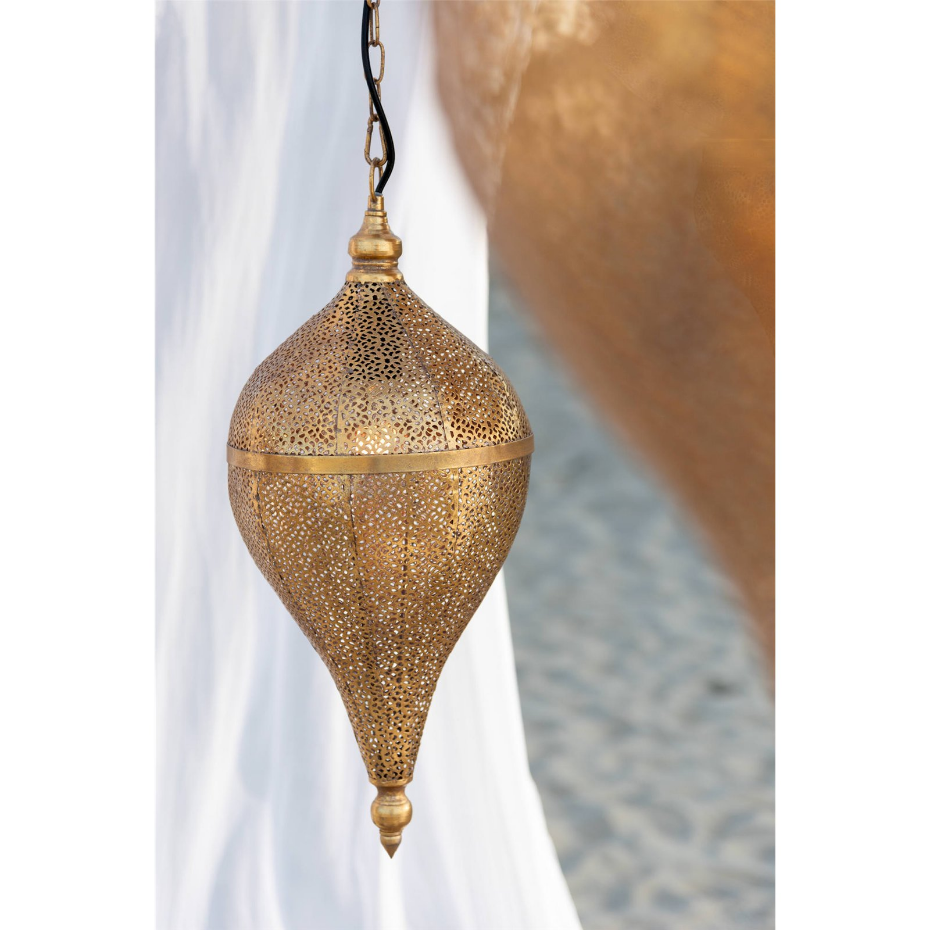 Suspension goutte en métal pour salon