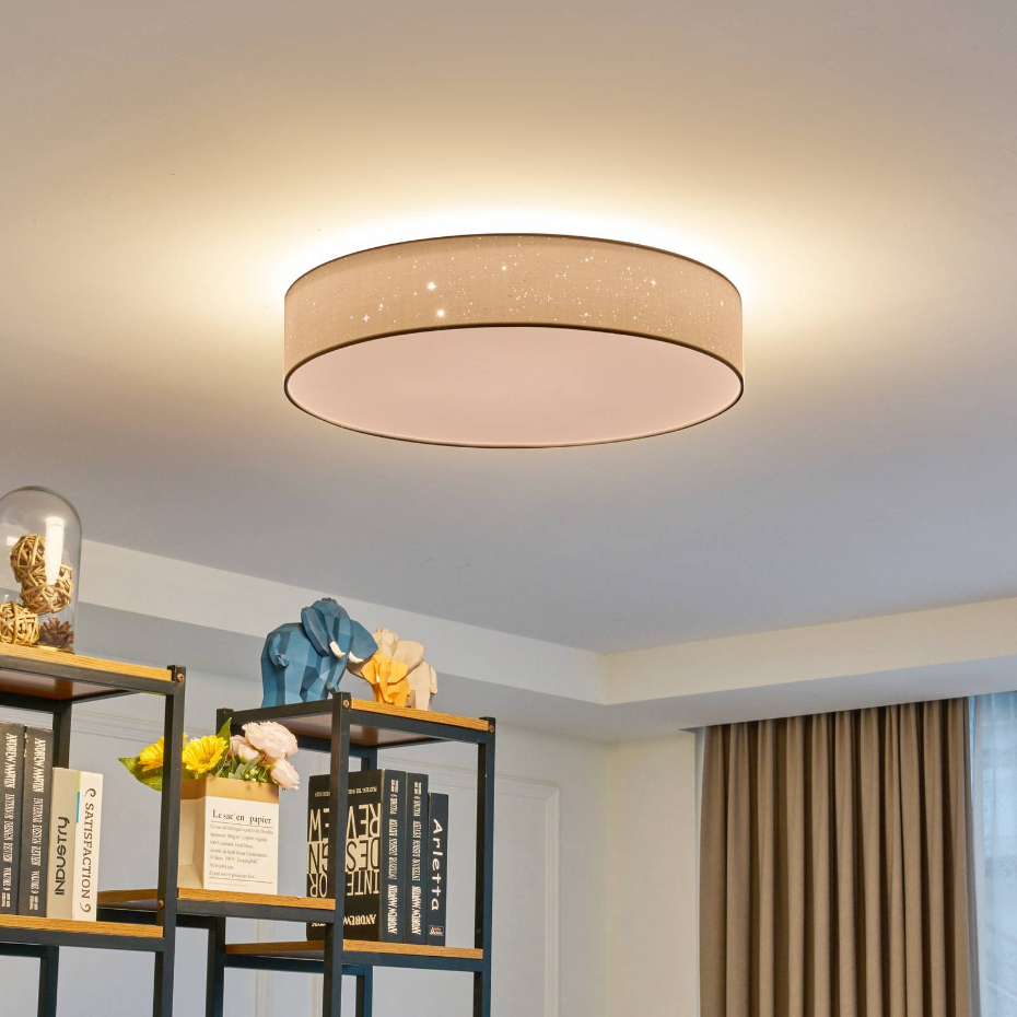 Plafonnier en textile moderneLED, Ellamina