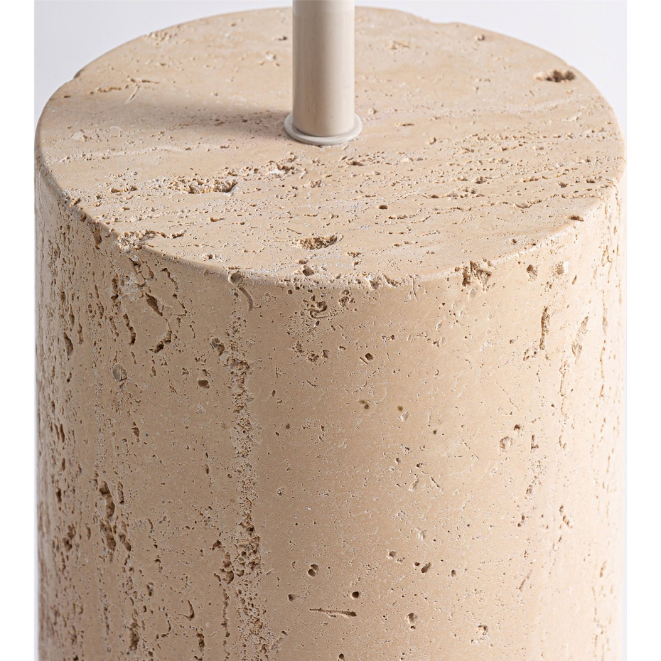 Lampadaire en fer  et marbre synthétique