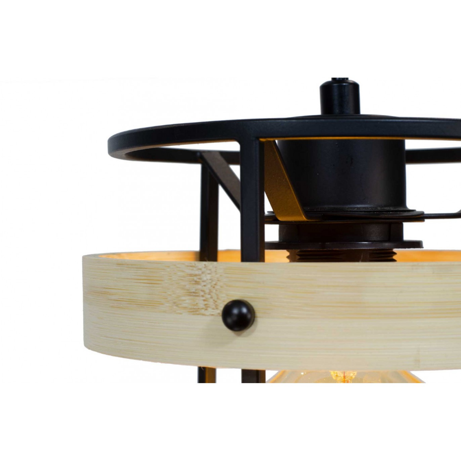 Suspension en bambou et métal Ø18 cm, Artone
