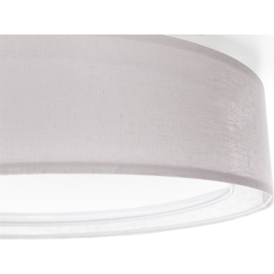 Plafonnier rond en tissu double couche Puro