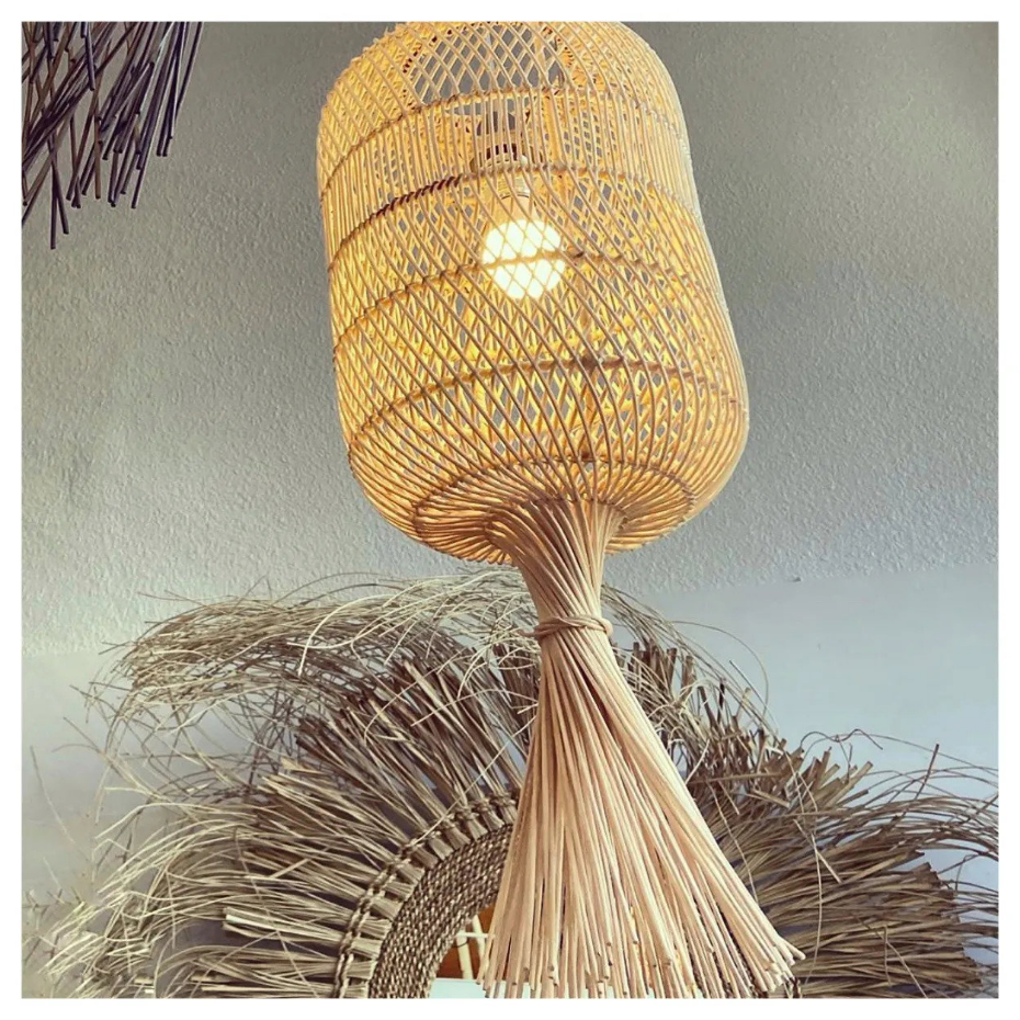 Lampadaire en rotin DUMPLING