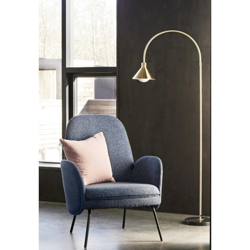 Lampadaire arc  base marbre