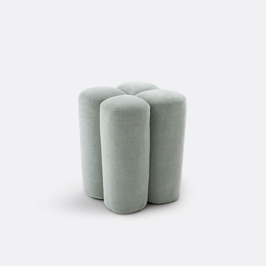 Pouf vintage polyester, Mariane