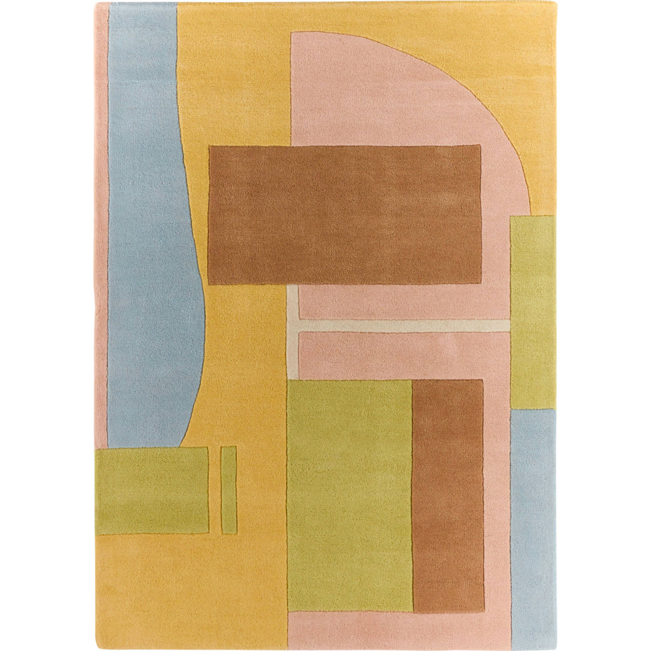Tapis fait main en laine et coton Pantone