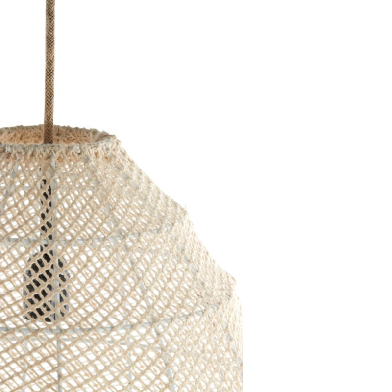 Suspension en soie crème Makassar D42