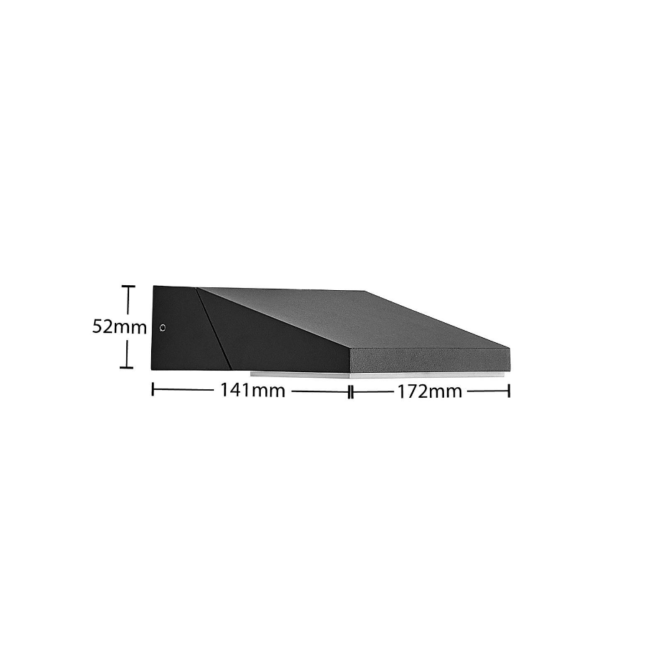 Applique extérieure en aluminium moderneLED