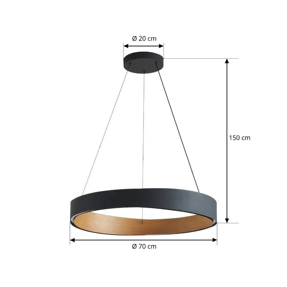Suspension en métal designLED, Daelor