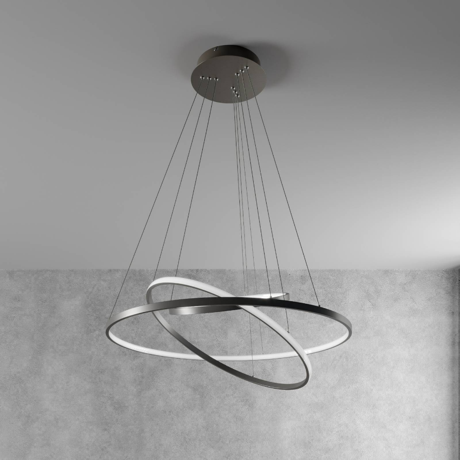 Suspension en métal moderneLED, Ezana