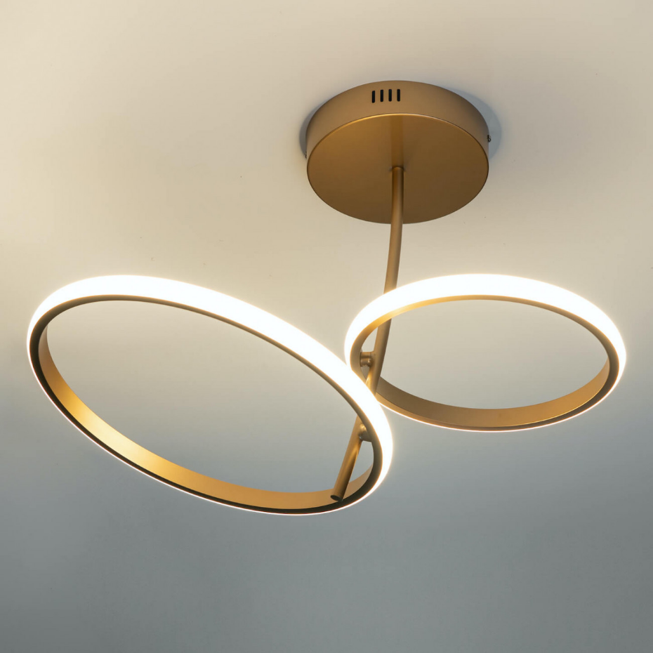 Plafonnier LED double anneau - BELLAGIO